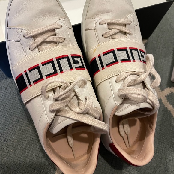 GUCCI New Ace Striped Sneakers - Picture 6 of 11